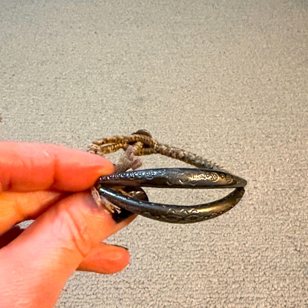 Chan Luu Silver Tone Engraved Bracelet